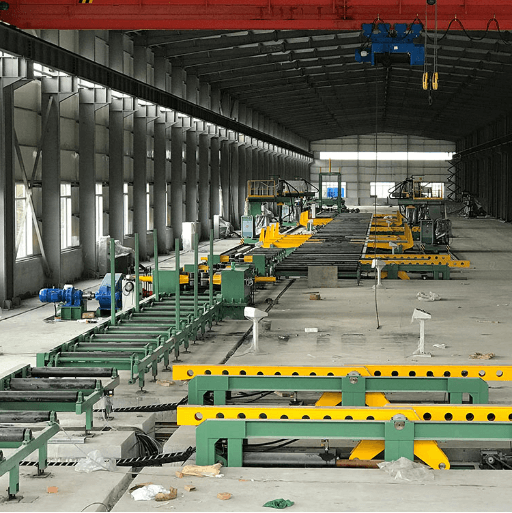Dây chuyền hàn kết cấu thép được ứng dụng rộng rãi trong nhà máy